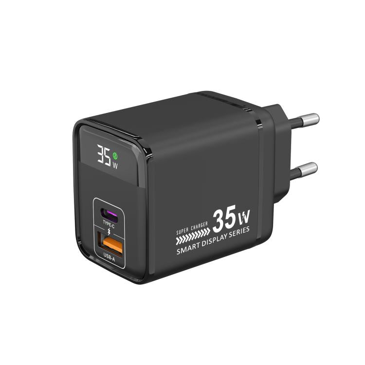 Caricabatterie rapido 35W con display digitale USB e Type-C