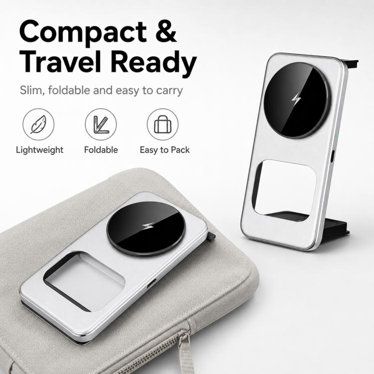 Supporto ricarica wireless magnetico 15W pieghevole