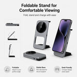 Supporto ricarica wireless magnetico 15W pieghevole