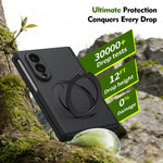 Supporto ad anello magnetico girevole, cerniera, custodia per telefono con pellicola integrata, For  Galaxy Z Fold8 5G, For Galaxy Z Fold8 Ultra 5G, For Galaxy Z Flip8 5G, For Galaxy Z Fold7 5G