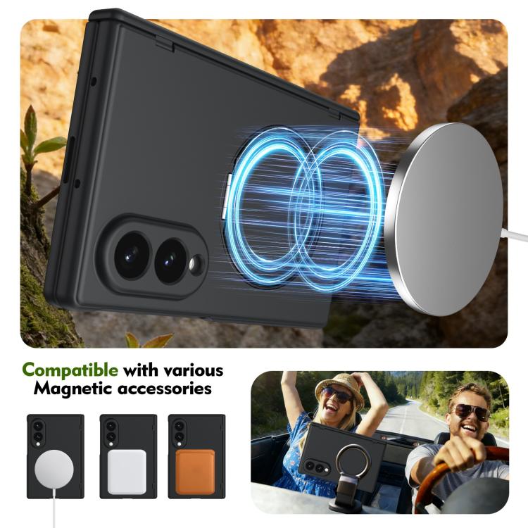 Supporto ad anello magnetico girevole, cerniera, custodia per telefono con pellicola integrata, For  Galaxy Z Fold8 5G, For Galaxy Z Fold8 Ultra 5G, For Galaxy Z Flip8 5G, For Galaxy Z Fold7 5G