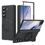 Supporto ad anello magnetico girevole, cerniera, custodia per telefono con pellicola integrata, For Galaxy Z Flip7 5G, For Galaxy Z Flip6 5G, For Galaxy Z Fold6 5G, For Galaxy Z Fold5 5G