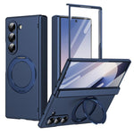 Supporto ad anello magnetico girevole, cerniera, custodia per telefono con pellicola integrata, For Galaxy Z Flip7 5G, For Galaxy Z Flip6 5G, For Galaxy Z Fold6 5G, For Galaxy Z Fold5 5G