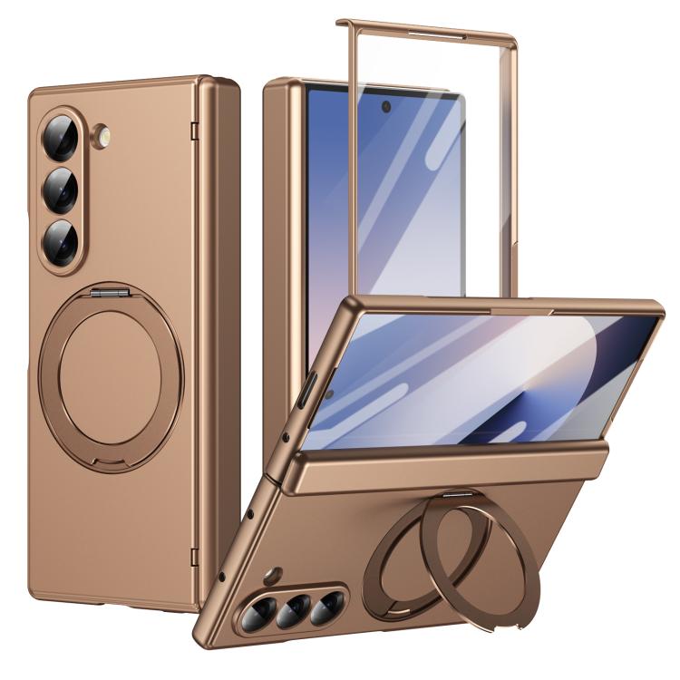 Supporto ad anello magnetico girevole, cerniera, custodia per telefono con pellicola integrata, For Galaxy Z Flip7 5G, For Galaxy Z Flip6 5G, For Galaxy Z Fold6 5G, For Galaxy Z Fold5 5G