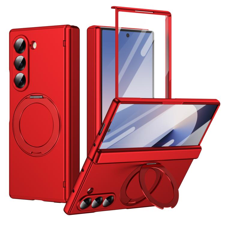 Supporto ad anello magnetico girevole, cerniera, custodia per telefono con pellicola integrata, For Galaxy Z Flip7 5G, For Galaxy Z Flip6 5G, For Galaxy Z Fold6 5G, For Galaxy Z Fold5 5G