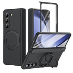 Supporto ad anello magnetico girevole, cerniera, custodia per telefono con pellicola integrata, For Galaxy Z Flip7 5G, For Galaxy Z Flip6 5G, For Galaxy Z Fold6 5G, For Galaxy Z Fold5 5G
