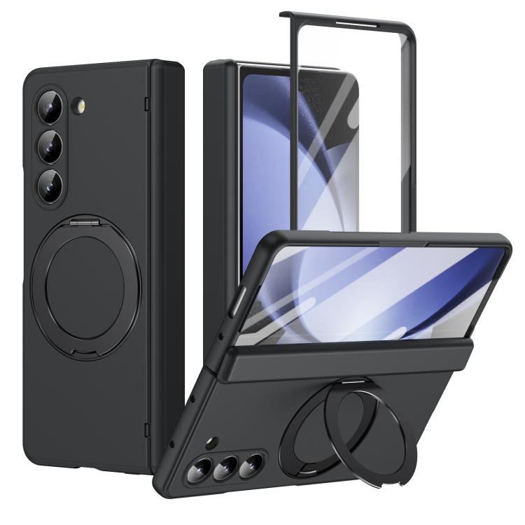 Supporto ad anello magnetico girevole, cerniera, custodia per telefono con pellicola integrata, For Galaxy Z Flip7 5G, For Galaxy Z Flip6 5G, For Galaxy Z Fold6 5G, For Galaxy Z Fold5 5G