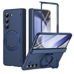 Supporto ad anello magnetico girevole, cerniera, custodia per telefono con pellicola integrata, For Galaxy Z Flip7 5G, For Galaxy Z Flip6 5G, For Galaxy Z Fold6 5G, For Galaxy Z Fold5 5G