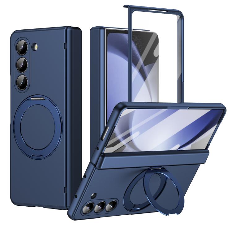 Supporto ad anello magnetico girevole, cerniera, custodia per telefono con pellicola integrata, For Galaxy Z Flip7 5G, For Galaxy Z Flip6 5G, For Galaxy Z Fold6 5G, For Galaxy Z Fold5 5G