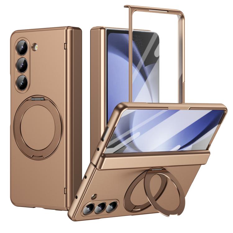 Supporto ad anello magnetico girevole, cerniera, custodia per telefono con pellicola integrata, For Galaxy Z Flip7 5G, For Galaxy Z Flip6 5G, For Galaxy Z Fold6 5G, For Galaxy Z Fold5 5G
