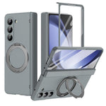 Supporto ad anello magnetico girevole, cerniera, custodia per telefono con pellicola integrata, For Galaxy Z Flip7 5G, For Galaxy Z Flip6 5G, For Galaxy Z Fold6 5G, For Galaxy Z Fold5 5G