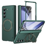 Supporto ad anello magnetico girevole, cerniera, custodia per telefono con pellicola integrata, For Galaxy Z Flip7 5G, For Galaxy Z Flip6 5G, For Galaxy Z Fold6 5G, For Galaxy Z Fold5 5G