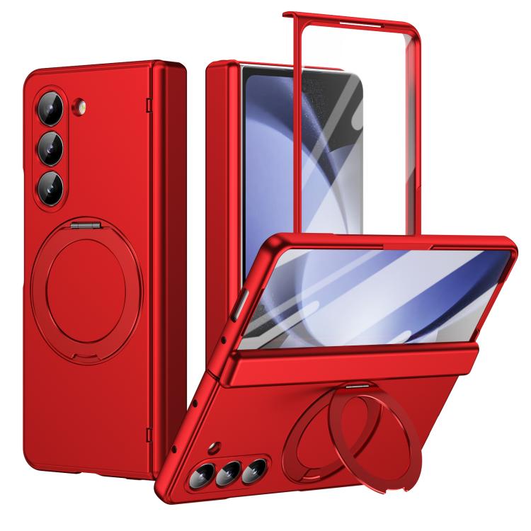 Supporto ad anello magnetico girevole, cerniera, custodia per telefono con pellicola integrata, For Galaxy Z Flip7 5G, For Galaxy Z Flip6 5G, For Galaxy Z Fold6 5G, For Galaxy Z Fold5 5G