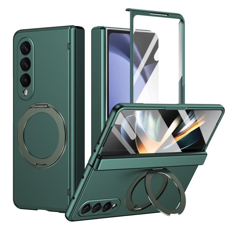 Supporto ad anello magnetico girevole, cerniera, custodia per telefono con pellicola integrata, For Galaxy Z Flip5 5G, For Galaxy Z Fold4 5G, For Galaxy Z Fold3 5G