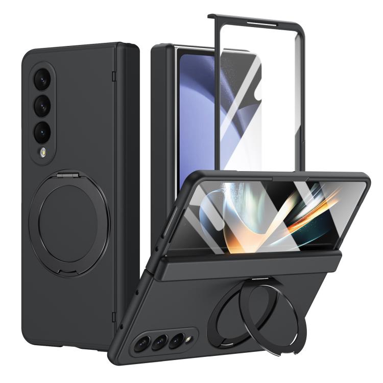 Supporto ad anello magnetico girevole, cerniera, custodia per telefono con pellicola integrata, For Galaxy Z Flip5 5G, For Galaxy Z Fold4 5G, For Galaxy Z Fold3 5G