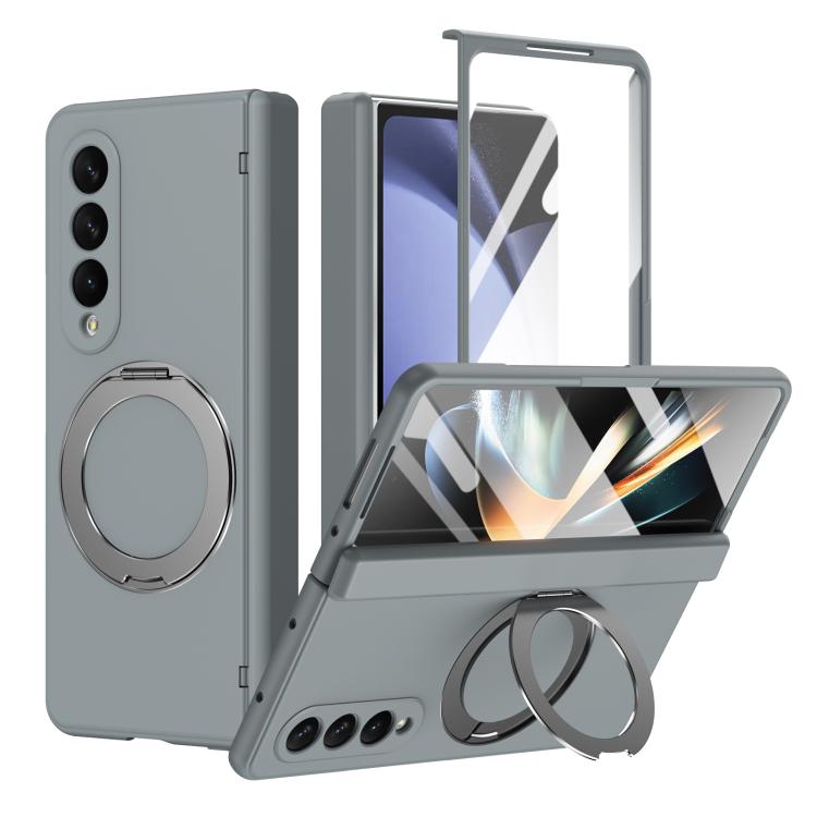 Supporto ad anello magnetico girevole, cerniera, custodia per telefono con pellicola integrata, For Galaxy Z Flip5 5G, For Galaxy Z Fold4 5G, For Galaxy Z Fold3 5G