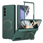 Supporto ad anello magnetico girevole, cerniera, custodia per telefono con pellicola integrata, For Galaxy Z Flip5 5G, For Galaxy Z Fold4 5G, For Galaxy Z Fold3 5G