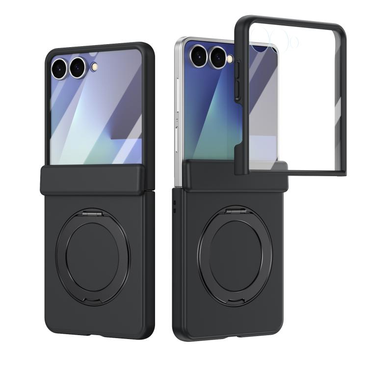 Supporto ad anello magnetico girevole, cerniera, custodia per telefono con pellicola integrata, For Galaxy Z Flip7 5G, For Galaxy Z Flip6 5G, For Galaxy Z Fold6 5G, For Galaxy Z Fold5 5G
