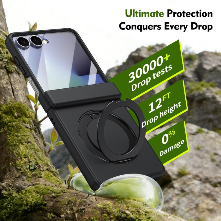 Supporto ad anello magnetico girevole, cerniera, custodia per telefono con pellicola integrata, For Galaxy Z Flip7 5G, For Galaxy Z Flip6 5G, For Galaxy Z Fold6 5G, For Galaxy Z Fold5 5G
