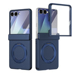 Supporto ad anello magnetico girevole, cerniera, custodia per telefono con pellicola integrata, For Galaxy Z Flip7 5G, For Galaxy Z Flip6 5G, For Galaxy Z Fold6 5G, For Galaxy Z Fold5 5G
