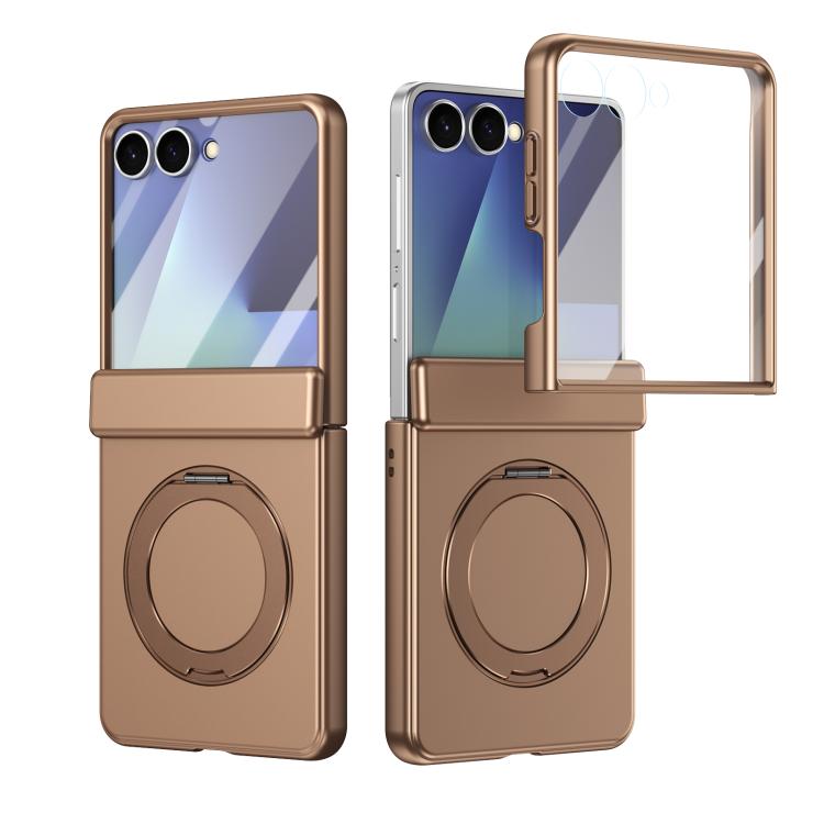 Supporto ad anello magnetico girevole, cerniera, custodia per telefono con pellicola integrata, For Galaxy Z Flip7 5G, For Galaxy Z Flip6 5G, For Galaxy Z Fold6 5G, For Galaxy Z Fold5 5G