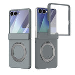 Supporto ad anello magnetico girevole, cerniera, custodia per telefono con pellicola integrata, For Galaxy Z Flip7 5G, For Galaxy Z Flip6 5G, For Galaxy Z Fold6 5G, For Galaxy Z Fold5 5G