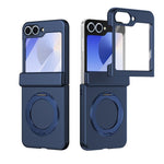 Supporto ad anello magnetico girevole, cerniera, custodia per telefono con pellicola integrata, For Galaxy Z Flip7 5G, For Galaxy Z Flip6 5G, For Galaxy Z Fold6 5G, For Galaxy Z Fold5 5G