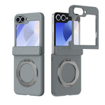 Supporto ad anello magnetico girevole, cerniera, custodia per telefono con pellicola integrata, For Galaxy Z Flip7 5G, For Galaxy Z Flip6 5G, For Galaxy Z Fold6 5G, For Galaxy Z Fold5 5G