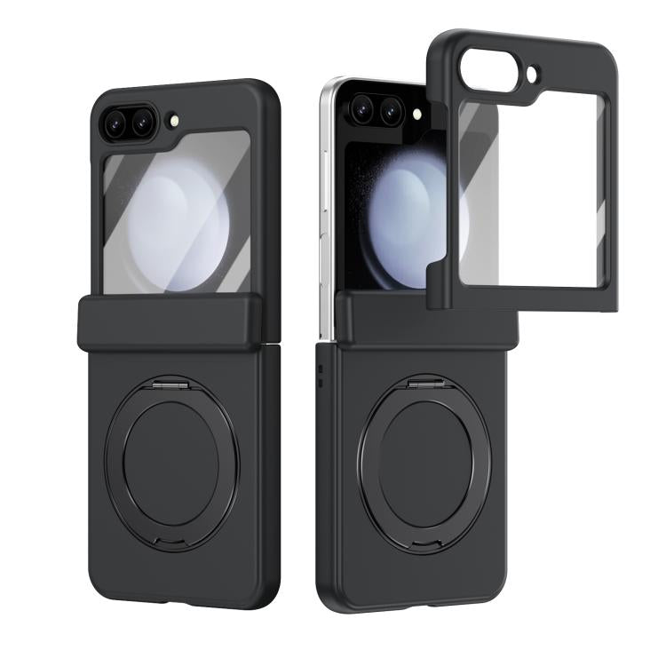 Supporto ad anello magnetico girevole, cerniera, custodia per telefono con pellicola integrata, For Galaxy Z Flip5 5G, For Galaxy Z Fold4 5G, For Galaxy Z Fold3 5G