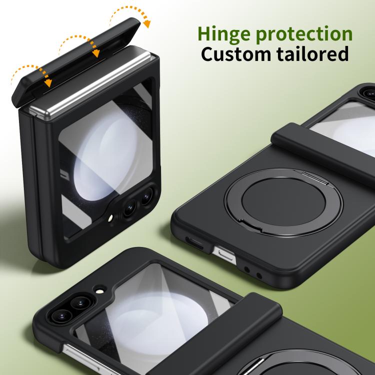 Supporto ad anello magnetico girevole, cerniera, custodia per telefono con pellicola integrata, For Galaxy Z Flip5 5G, For Galaxy Z Fold4 5G, For Galaxy Z Fold3 5G