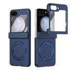 Supporto ad anello magnetico girevole, cerniera, custodia per telefono con pellicola integrata, For Galaxy Z Flip5 5G, For Galaxy Z Fold4 5G, For Galaxy Z Fold3 5G