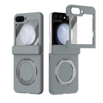 Supporto ad anello magnetico girevole, cerniera, custodia per telefono con pellicola integrata, For Galaxy Z Flip5 5G, For Galaxy Z Fold4 5G, For Galaxy Z Fold3 5G