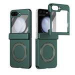 Supporto ad anello magnetico girevole, cerniera, custodia per telefono con pellicola integrata, For Galaxy Z Flip5 5G, For Galaxy Z Fold4 5G, For Galaxy Z Fold3 5G