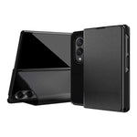 Custodia per telefono in ecopelle con texture Kevlar e supporto incluso., For  Galaxy Z Fold8 5G