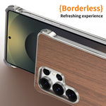 Custodia per telefono MagSafe J TRIBE in metallo senza cornice con texture effetto legno, For Galaxy S26 Ultra 5G, For Galaxy S25 Ultra 5G, For Galaxy S24 Ultra 5G, For Galaxy S23 Ultra 5G