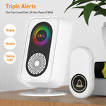 Kit campanello wireless impermeabile con volume regolabile XY-601 per chiamata di assistenza domiciliare