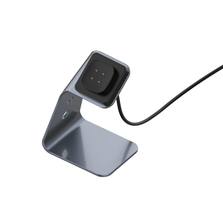 Per Fitbit Versa 3 / Fitbit Sense Supporto per caricabatterie in lega di alluminio con protezione chip, supporto ricarica rapida, For Fitbit Versa 3