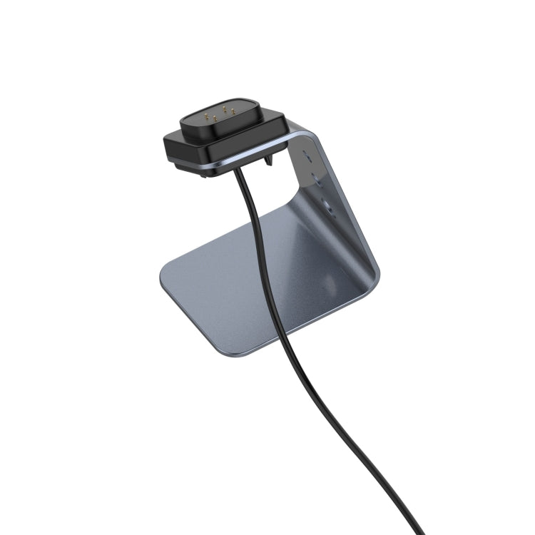 Per Fitbit Versa 3 / Fitbit Sense Supporto per caricabatterie in lega di alluminio con protezione chip, supporto ricarica rapida, For Fitbit Versa 3