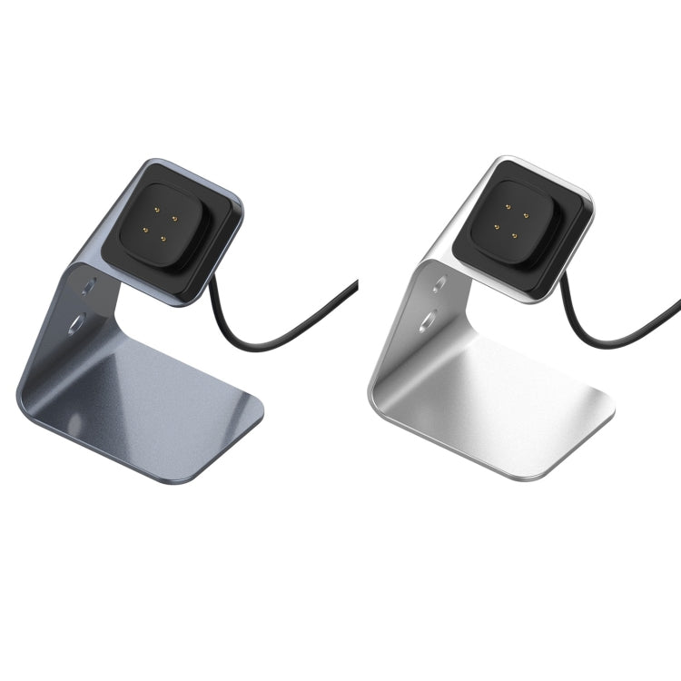 Per Fitbit Versa 3 / Fitbit Sense Supporto per caricabatterie in lega di alluminio con protezione chip, supporto ricarica rapida, For Fitbit Versa 3