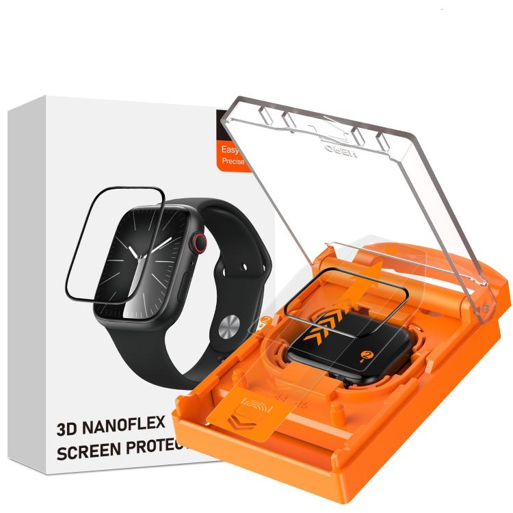 Pellicola in vetro temperato serigrafata, facile da installare e antipolvere., For Apple Watch Series 6 / 5 / 4 / SE 44mm, For Apple Watch Series 6 / 5 / 4 / SE 40mm, For Apple Watch Series 11 / 10 46mm, For Apple Watch Series 11 / 10 42mm             ...