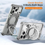 Custodia magnetica con supporto girevole per iPhone