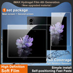 Pellicola protettiva in idrogel imak di quarta generazione, per schermo principale e schermo secondario (1 set)., For Galaxy Z Fold8 5G, For Galaxy Z Fold8 Ultra 5G, For Galaxy Z Flip8 5G
