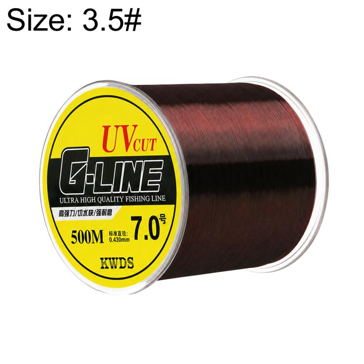 Filo da pesca principale in monofilo di nylon ad alta resistenza da 500 m, 2.0#, 2.5#, 3.0#, 3.5#