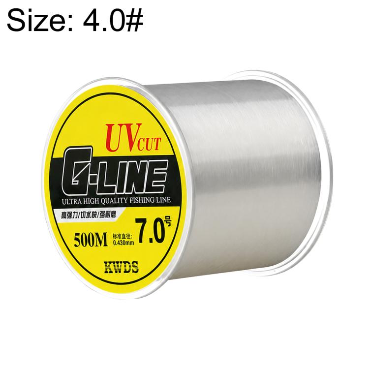 Filo da pesca principale in monofilo di nylon ad alta resistenza da 500 m, 4.0#, 5.0#, 6.0#, 7.0#