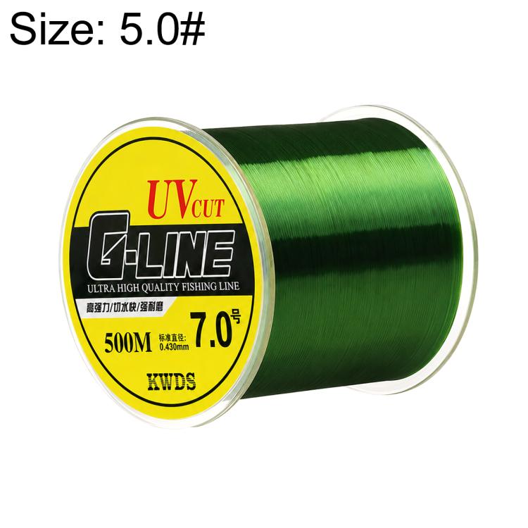 Filo da pesca principale in monofilo di nylon ad alta resistenza da 500 m, 4.0#, 5.0#, 6.0#, 7.0#