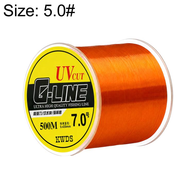 Filo da pesca principale in monofilo di nylon ad alta resistenza da 500 m, 4.0#, 5.0#, 6.0#, 7.0#