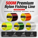 Filo da pesca principale in monofilo di nylon ad alta resistenza da 500 m, 4.0#, 5.0#, 6.0#, 7.0#