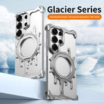 Custodia magnetica per telefono J TRIBE Glacier Series con supporto girevole a 360 gradi per un raffreddamento ottimale., For Galaxy S26 Ultra 5G, For Galaxy S25 Ultra 5G
