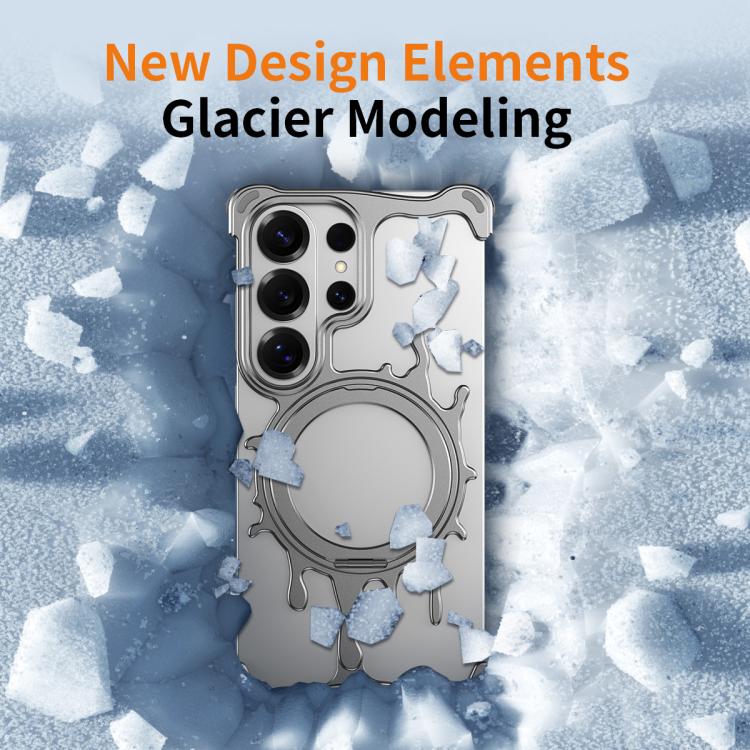 Custodia magnetica per telefono J TRIBE Glacier Series con supporto girevole a 360 gradi per un raffreddamento ottimale., For Galaxy S26 Ultra 5G, For Galaxy S25 Ultra 5G