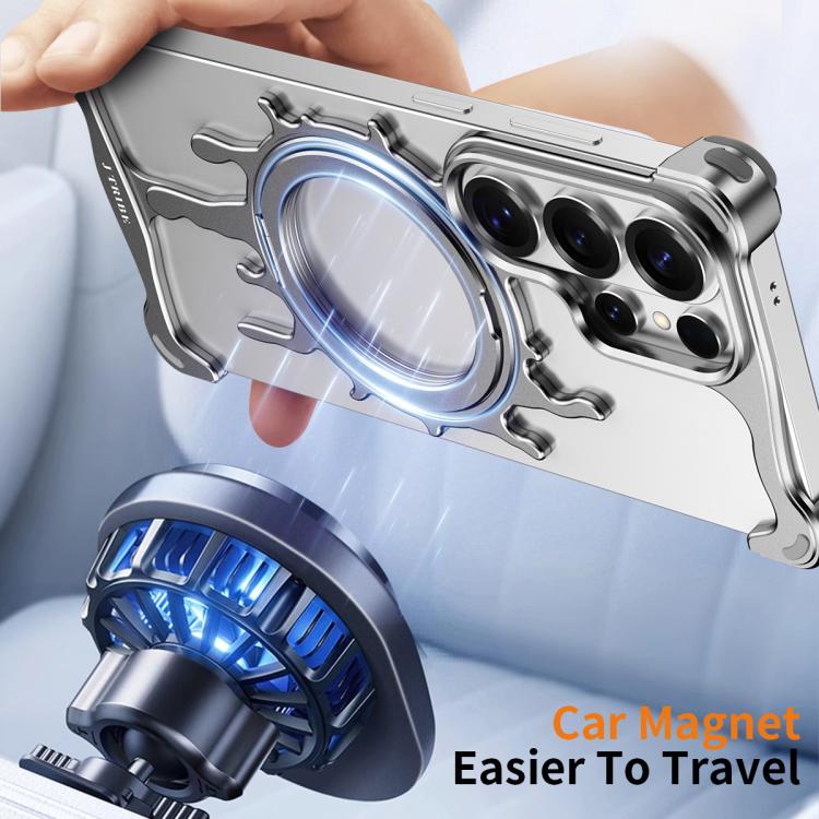 Custodia magnetica per telefono J TRIBE Glacier Series con supporto girevole a 360 gradi per un raffreddamento ottimale., For Galaxy S26 Ultra 5G, For Galaxy S25 Ultra 5G